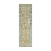 LoomBloom Traditional Oushak Wool Area Rug in Multi Size and Beige Hand Knotted Design
